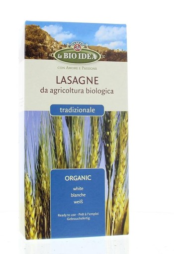 Bioidea Lasagne wit bio (250 Gram)