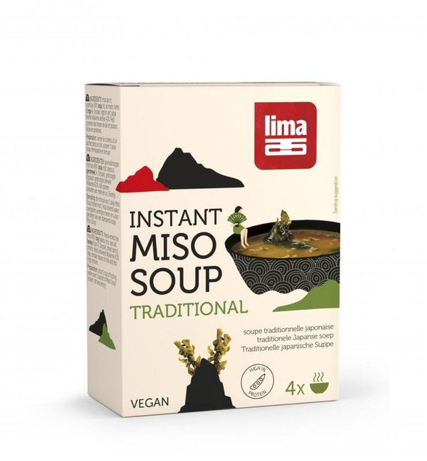 Lima Instant miso soep 4 x 10 gram (40 Gram)