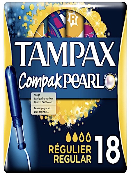 Tampax Compak Pearl Regular - 18 Stuks - Tampons