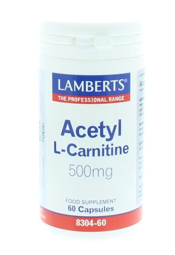 Lamberts Acetyl-L-Carnitine 500mg (60 Capsules)