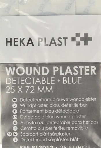 Heka Pleisters blauw 72 x 25mm (25 Stuks)