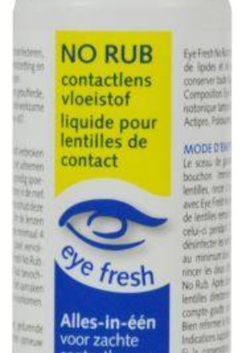 Eyefresh No rub alles-in-1 vloeistof zachte lenzen (100 Milliliter)
