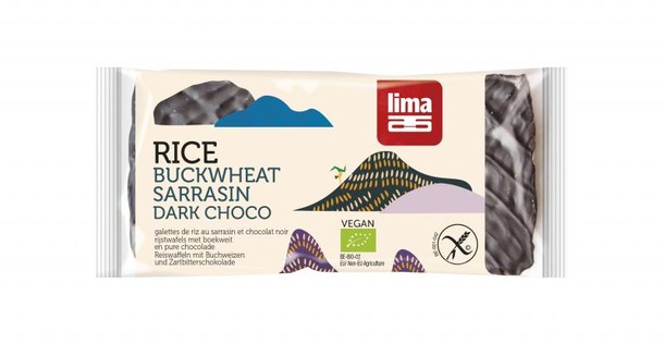 Lima Rijstwafel boekweit pure chocolade bio (90 Gram)