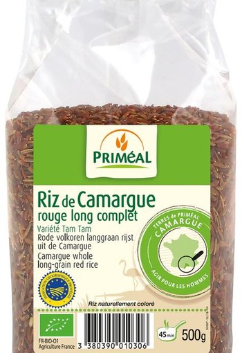 Primeal Rijst red camargue bio (500 Gram)