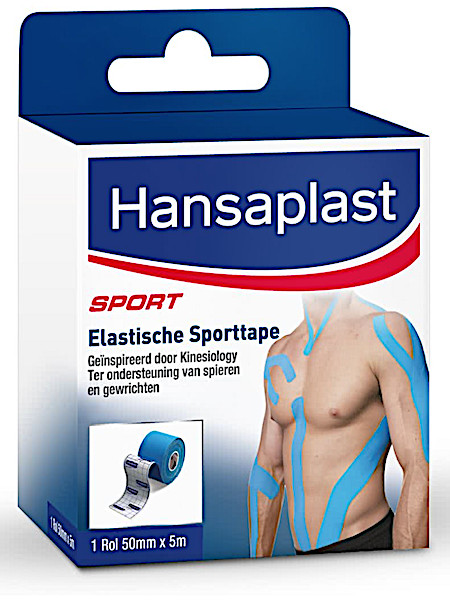 Hansaplast Elastische Sporttape Blauw 1ST