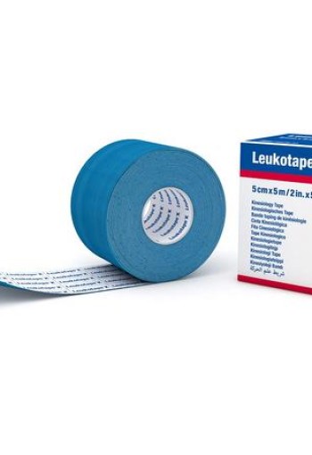 Leukotape K elastische tape 5m x 5cm blauw (1 Stuks)
