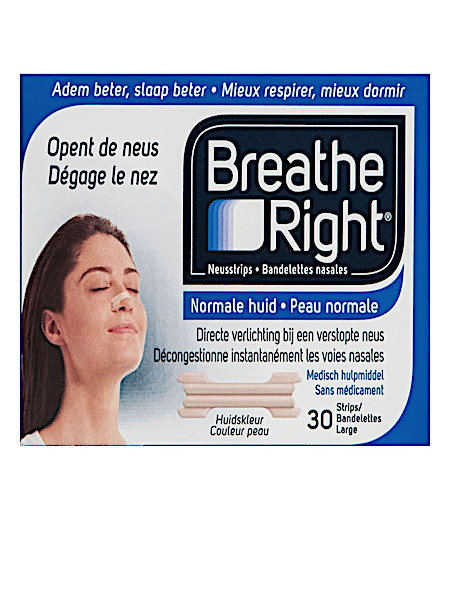 Bre­a­the Right Neus­strips lar­ge nor­ma­le huid 30 stuks