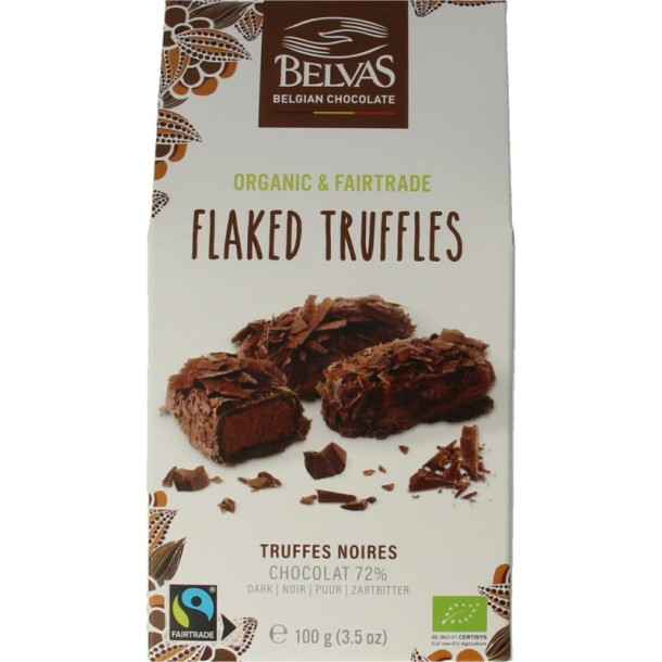 Belvas Flaked truffels bio (100 Gram)