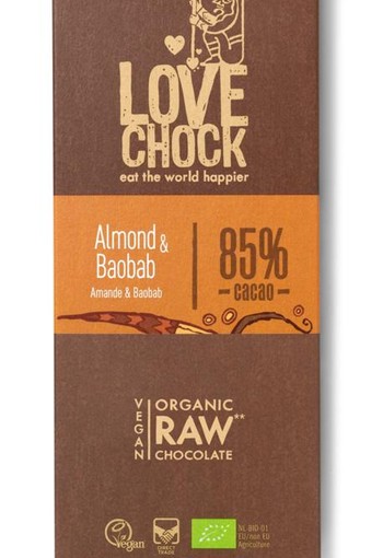 Lovechock Almond baobab bio (70 Gram)