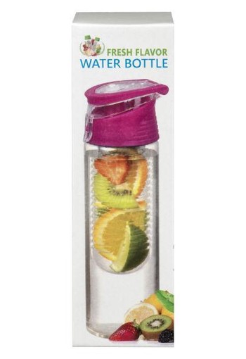 Fresh Flavor Water bottle roze (700 Milliliter)