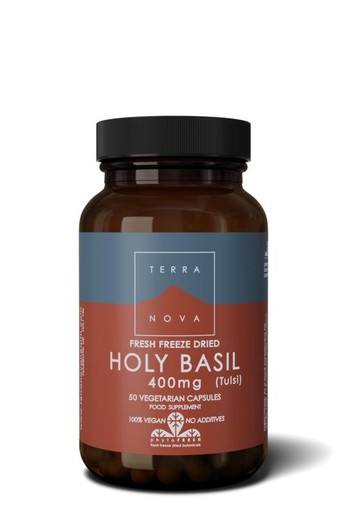 Terranova Holy basil 400 mg (50 Vegetarische capsules)