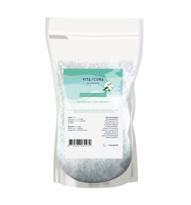 Vitacura Magnesium zout/flakes eucalyptus (500 Gram)