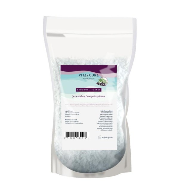 Vitacura Magnesium zout/flakes jeneverbes (500 Gram)