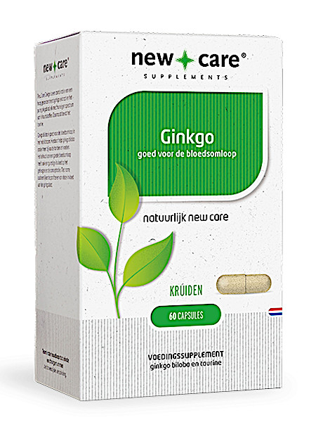New Care Ginko goed voor de bloedsomloop Inhoud  60 capsules