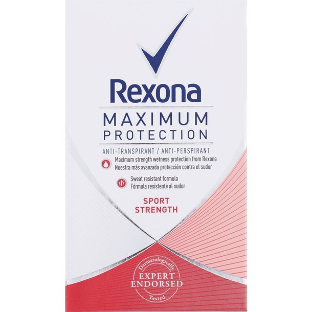 Rexona Deodorant maximum protection sport strength women 45 ml