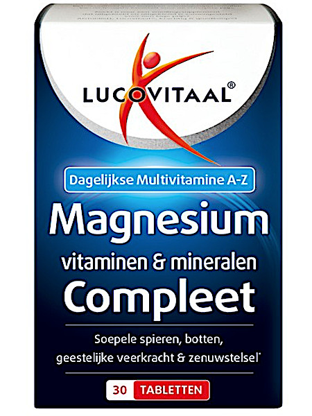 Lucovitaal Magnesium Vitaminen Mineralen Compleet 30tb