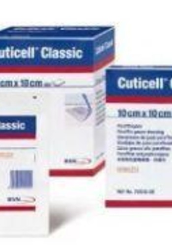 Cuticell Classic paraffine vetgaaskompres 10cm x 40cm (10 Stuks)