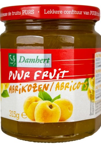 Damhert Puur fruit confituur abrikozen (315 Gram)