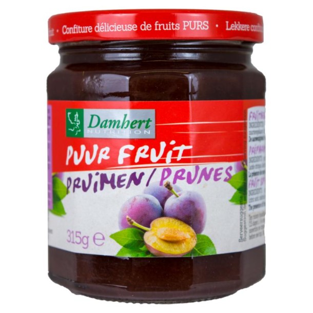 Damhert Puur fruit confituur pruimen (315 Gram)