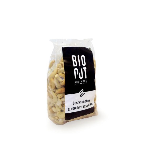 Bionut Cashewnoten geroosterd gezouten bio (500 Gram)