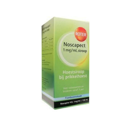 Roter Noscapect siroop hoestsiroop framboos (150 Milliliter)