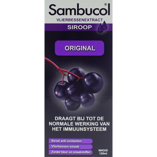 Sambucol Vlierbessensiroop original (120 ml)