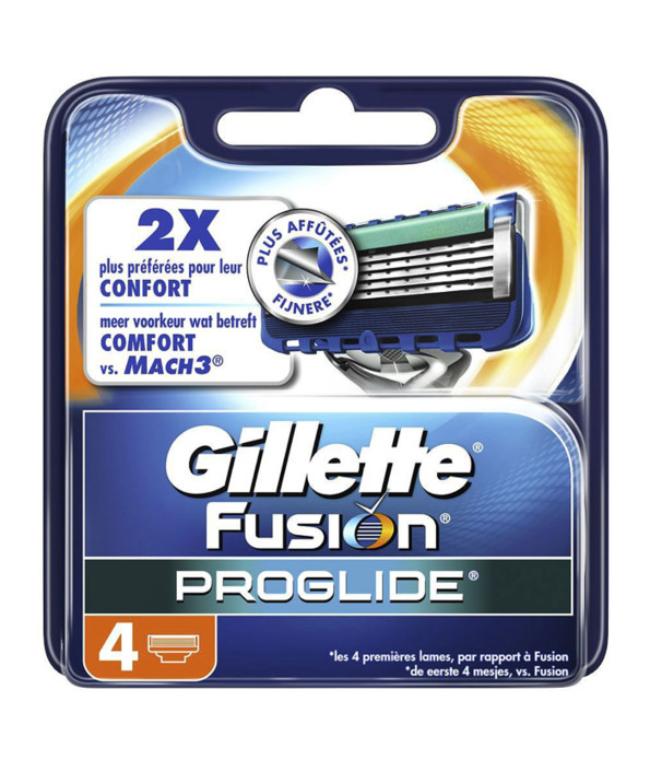 Gillette Fusion proglide manual mesjes (4 stuks)