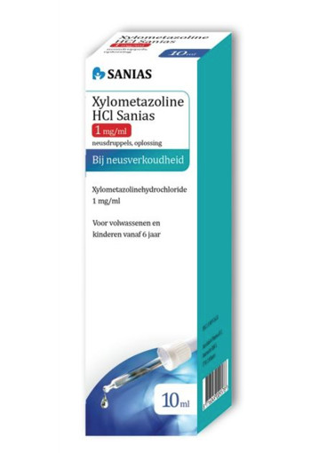 Sanias Xylometazoline HCI 1mg druppels (10 Milliliter)
