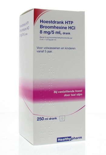 Healthypharm Broomhexine hoestdrank 8mg (250 Milliliter)