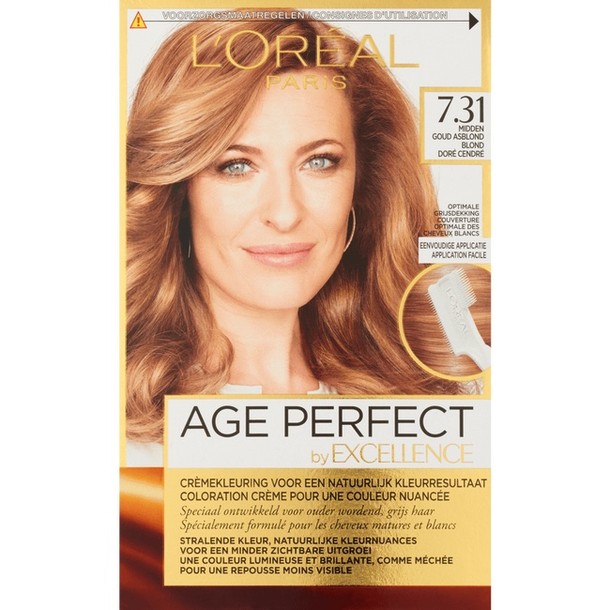 L’Oréal Paris Excellence Age Perfect 7.31 - Midden Asblond - Haarverf