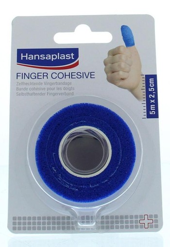 Hansaplast Cohesive finger tape blauw (1 Stuks)