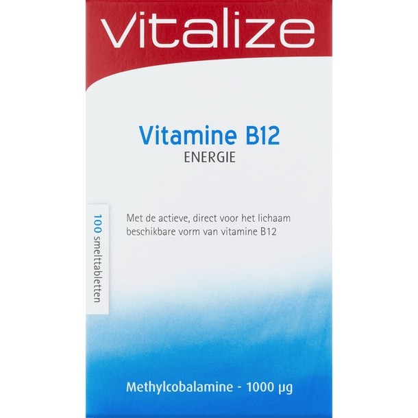 Vitalize Vitamine B12 Energie Smelttabletten 59 GR smelttablet