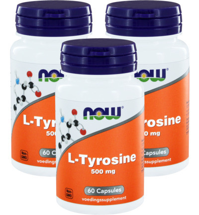 Now L-tyrosine 500 Mg Trio 3x 60cap