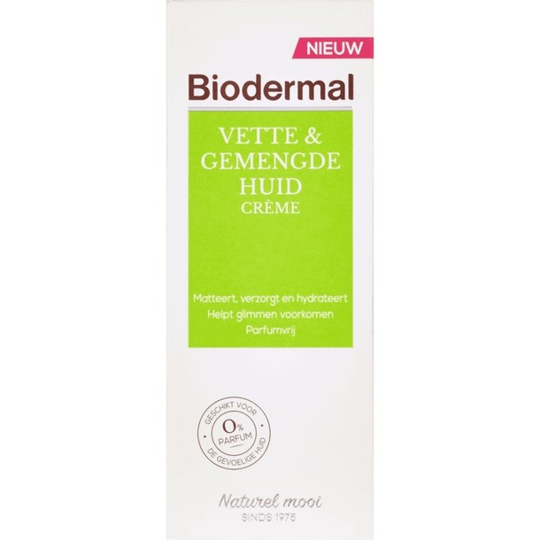Biodermal Vette & Gemengde Huid Crème 50 ML