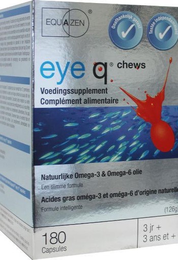 Equazen Eye q chews omega 3- & 6-vetzuren (180 Capsules)